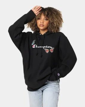LowProfileLogo Champion Heritage Butterfly Embroidery Hoodie Black