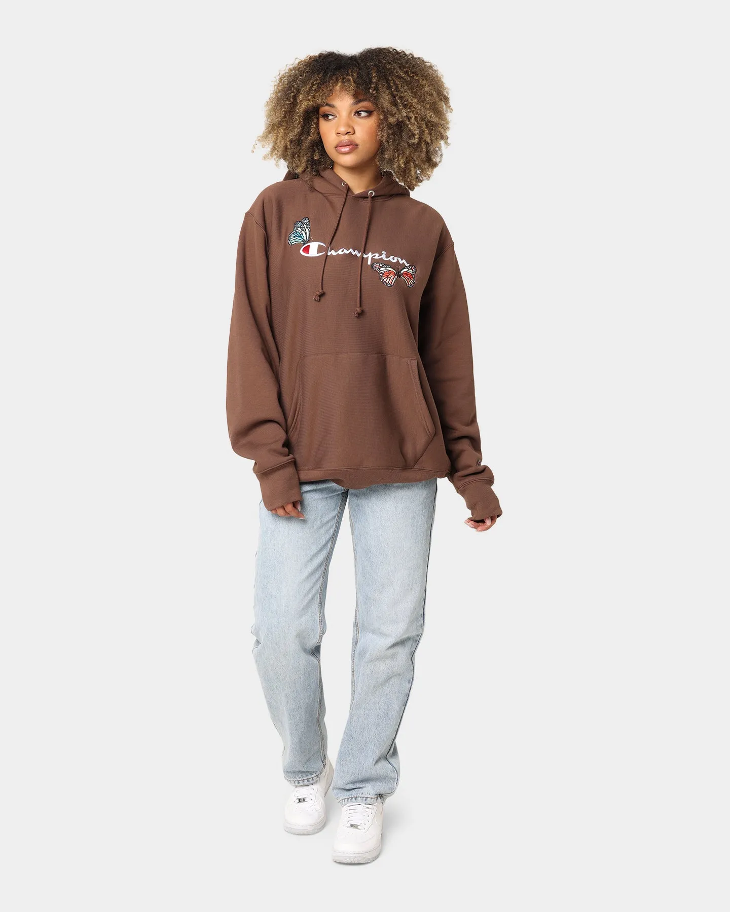 Champion Heritage Butterfly Embroidery Hoodie Coco Loco Antiperspirant High - end