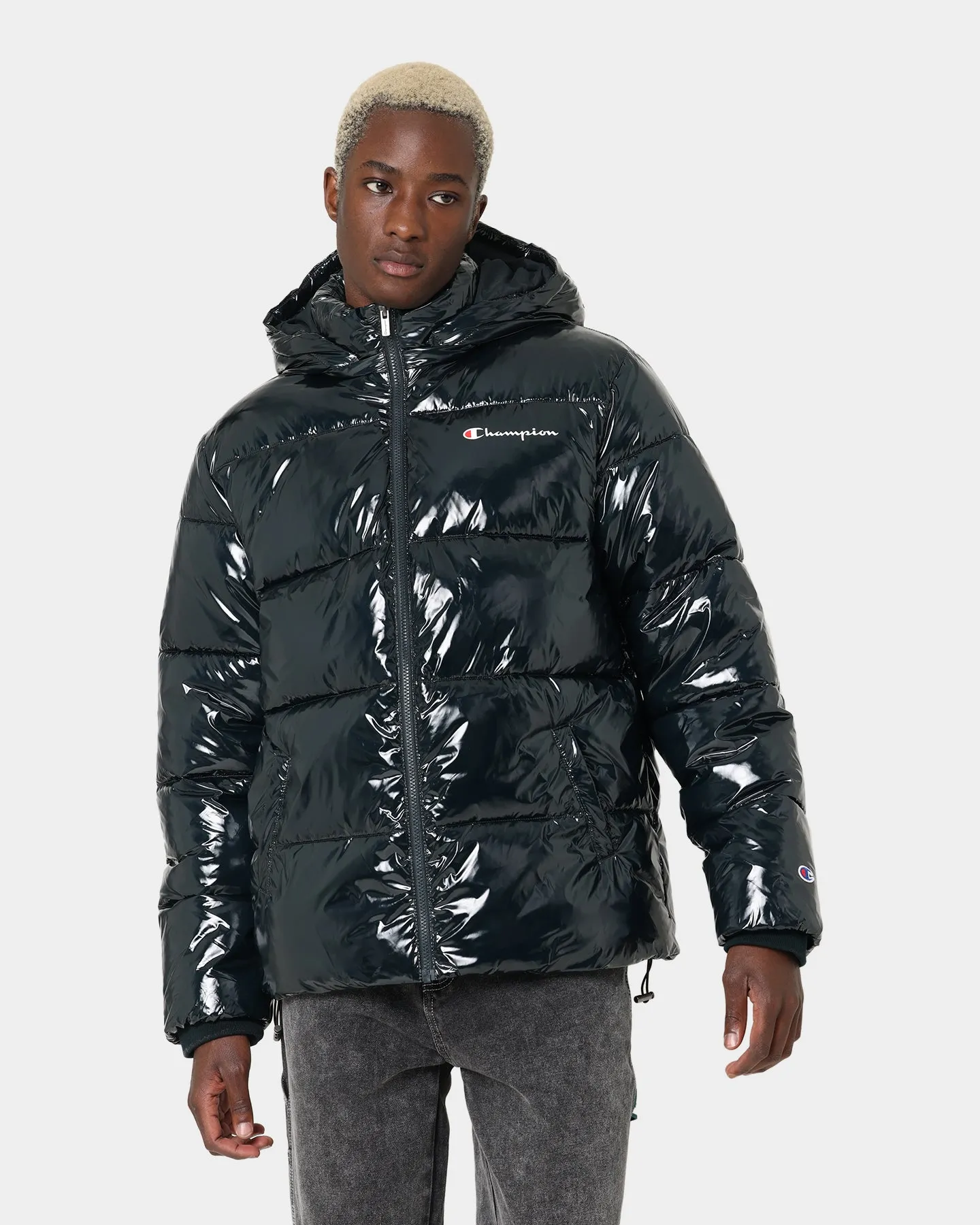 visibility Waterproof Outerwear Champion High Shine Puffer Jacket Black