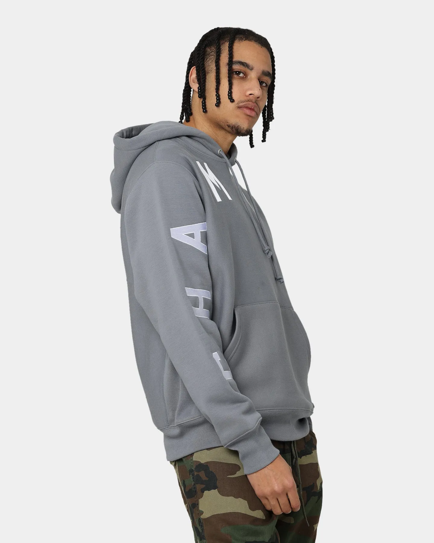 WrinkleResistant Removable Inner Layer Champion Reverse Weave Arch Logo Hoodie Calico Grey