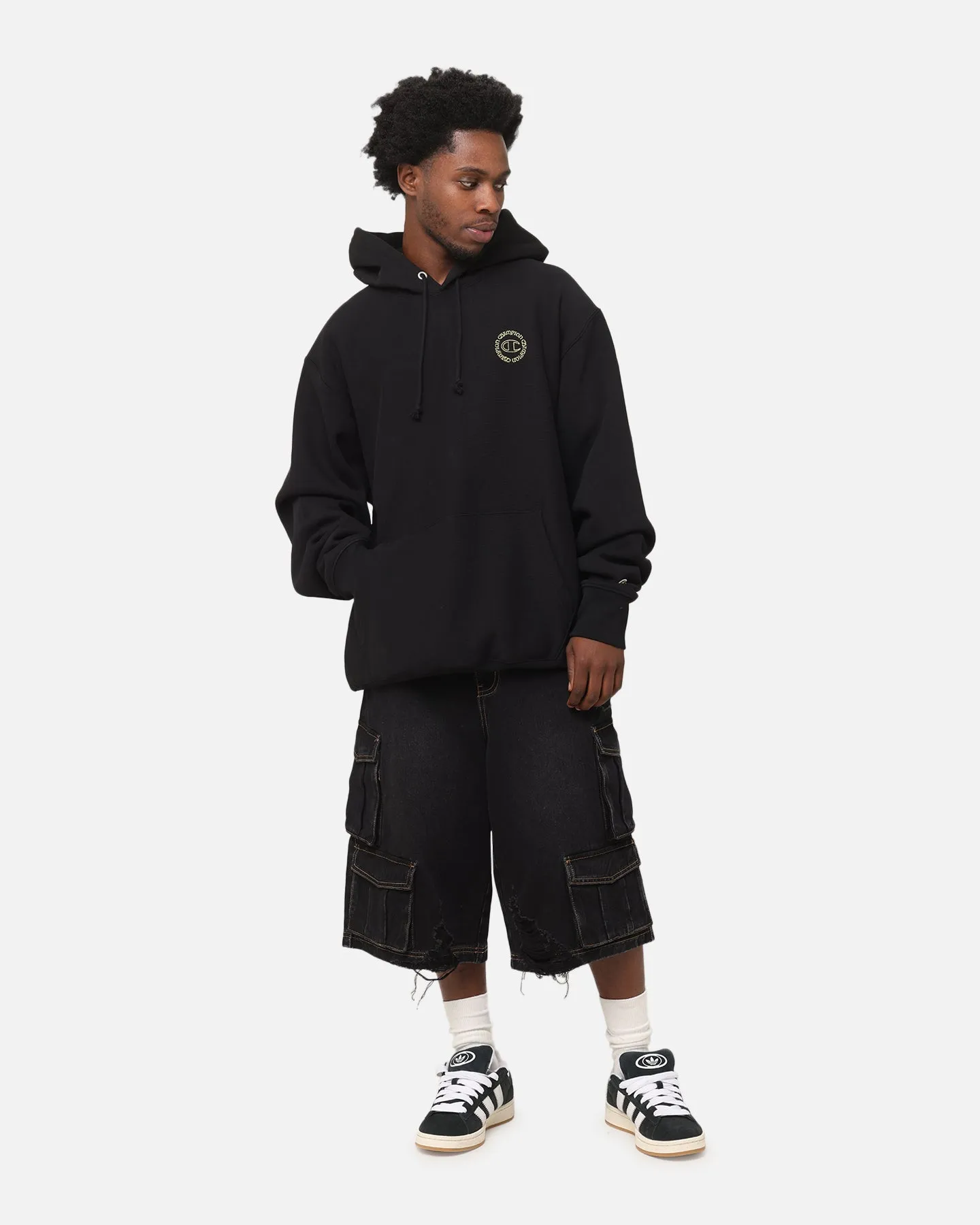 Champion Reverse Weave Lunar New Year Hoodie Black Stage Adjustable Hood