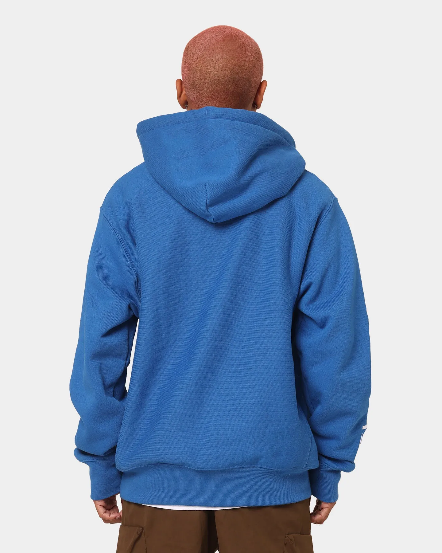 Quilted Lining VentilatedPanels Champion Reverse Weave Quarter Zip Hoodie Living In Blue