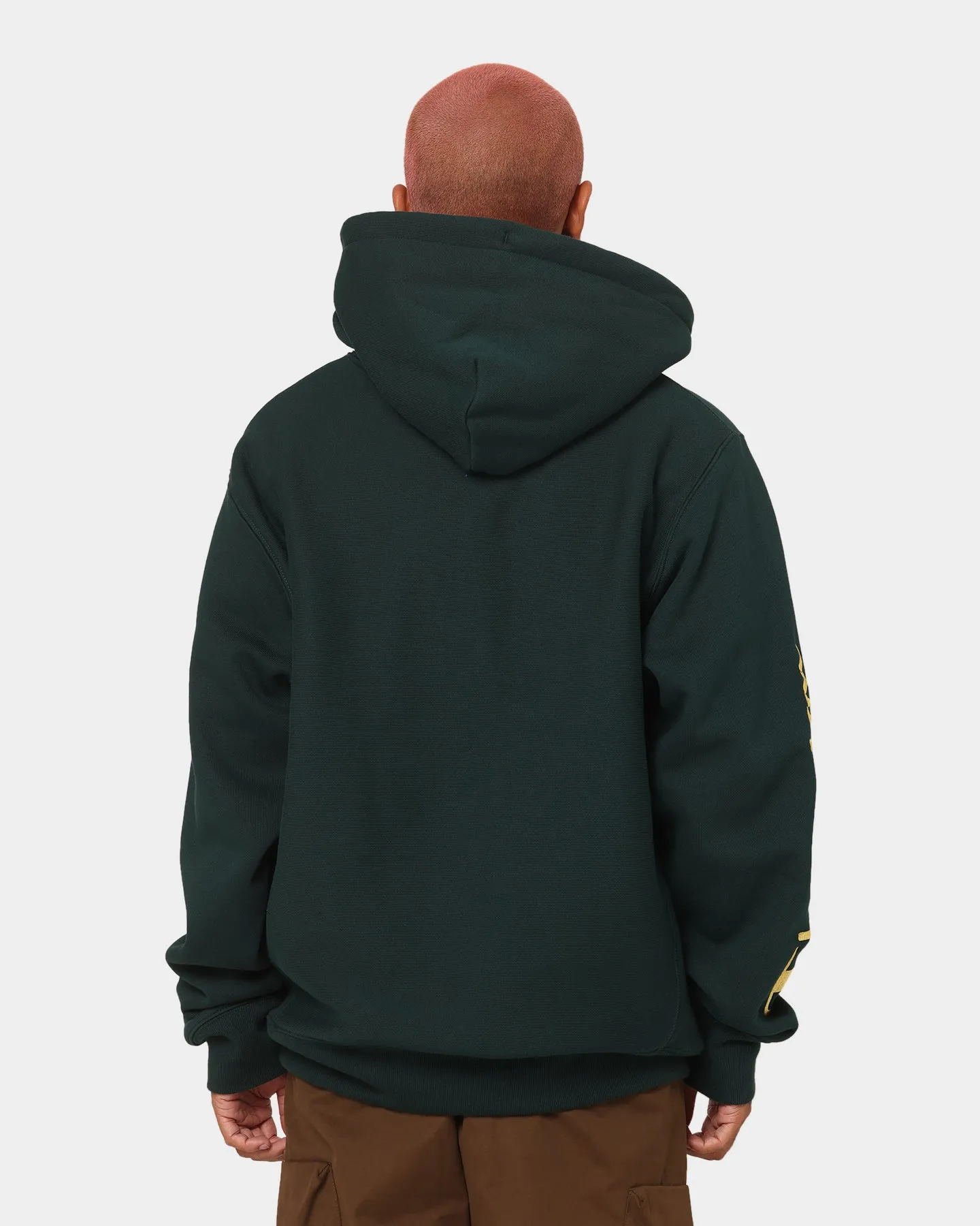 Base Layer Champion Reverse Weave Quarter Zip Hoodie Midfield Green