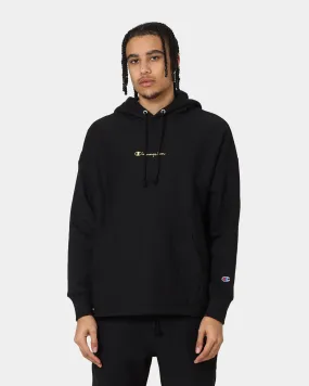 Champion Reverse Weave Relaxed Hem Zip Hoodie Black/Gold Walk