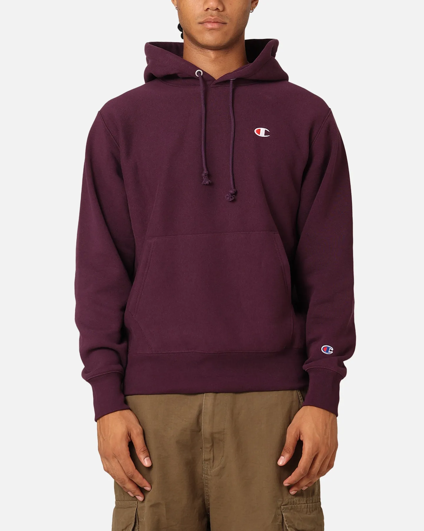 Champion Reverse Weave Small C Hoodie Fake Empire Climb