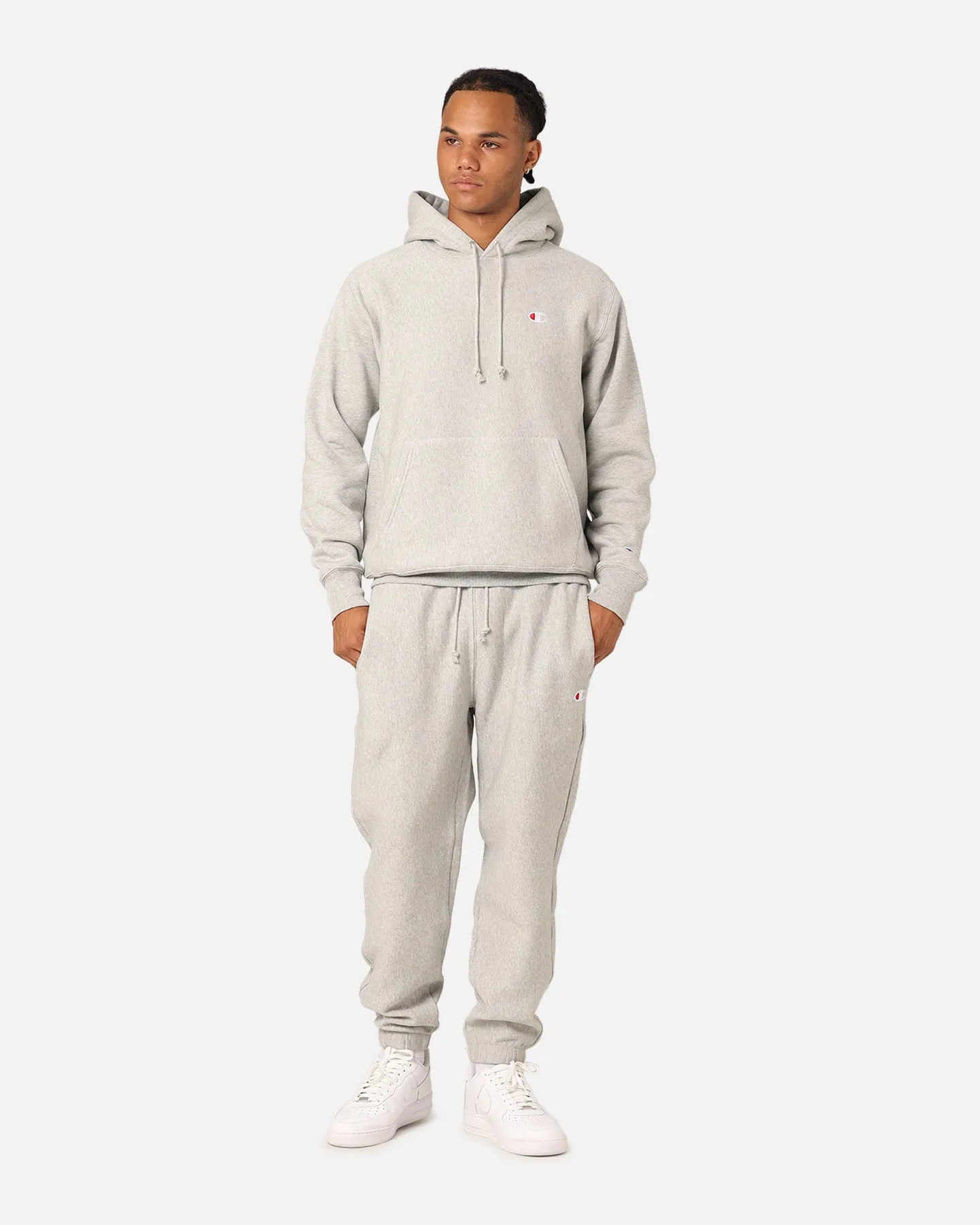 ElasticWaistband Champion Reverse Weave Small C Hoodie Oxford Heather