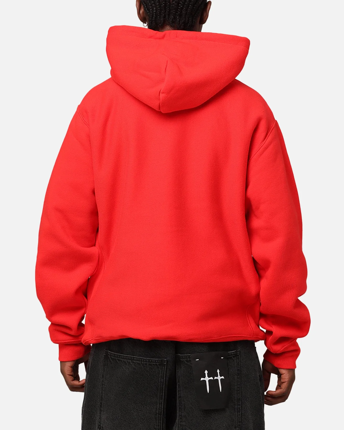 Full Length Zipper Insulated Lining Champion Reverse Weave Small C Hoodie Team Red Scarlet