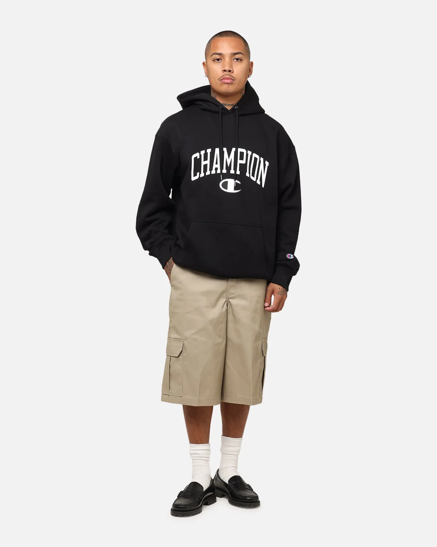 NonBulkyFit Champion Rochester Graphic Hoodie Black