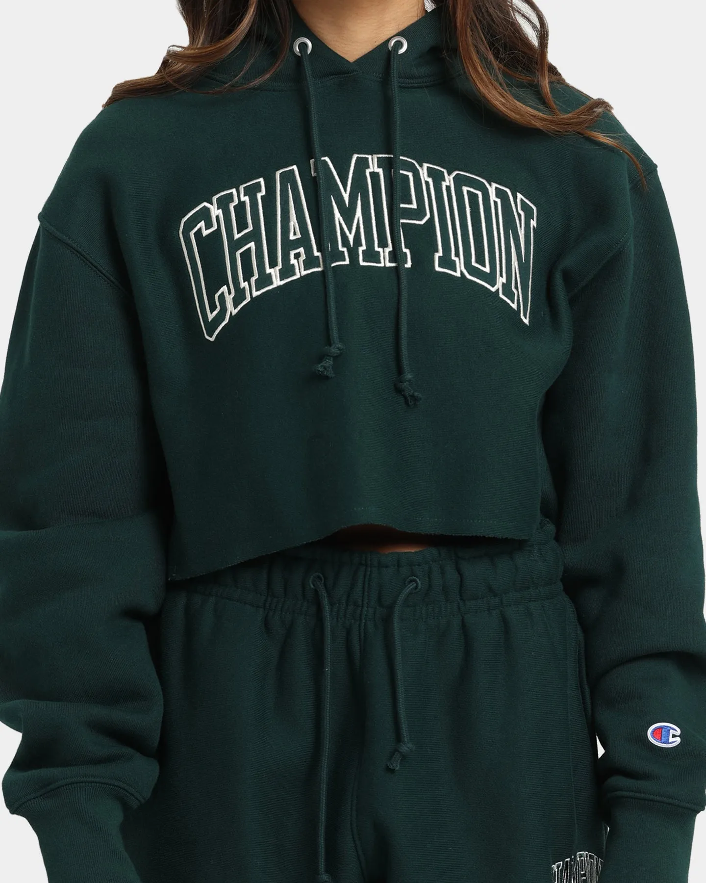 back - to - school Champion Women's Reverse Weave Cropped Hoodie Mid Field