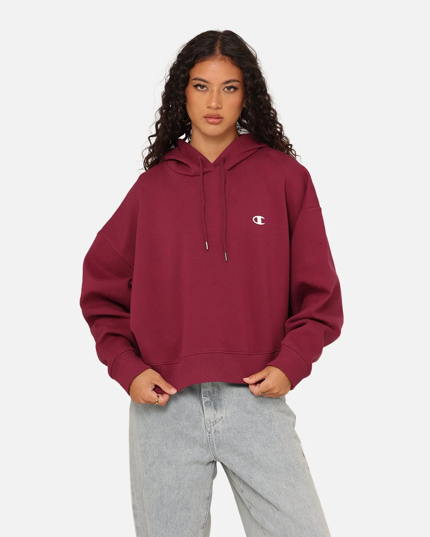 Champion Women's Rochester Base Hoodie Plum Fairy Indoor Use