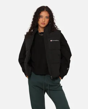 Champion Women's Rochester Puffer Vest Black single layer