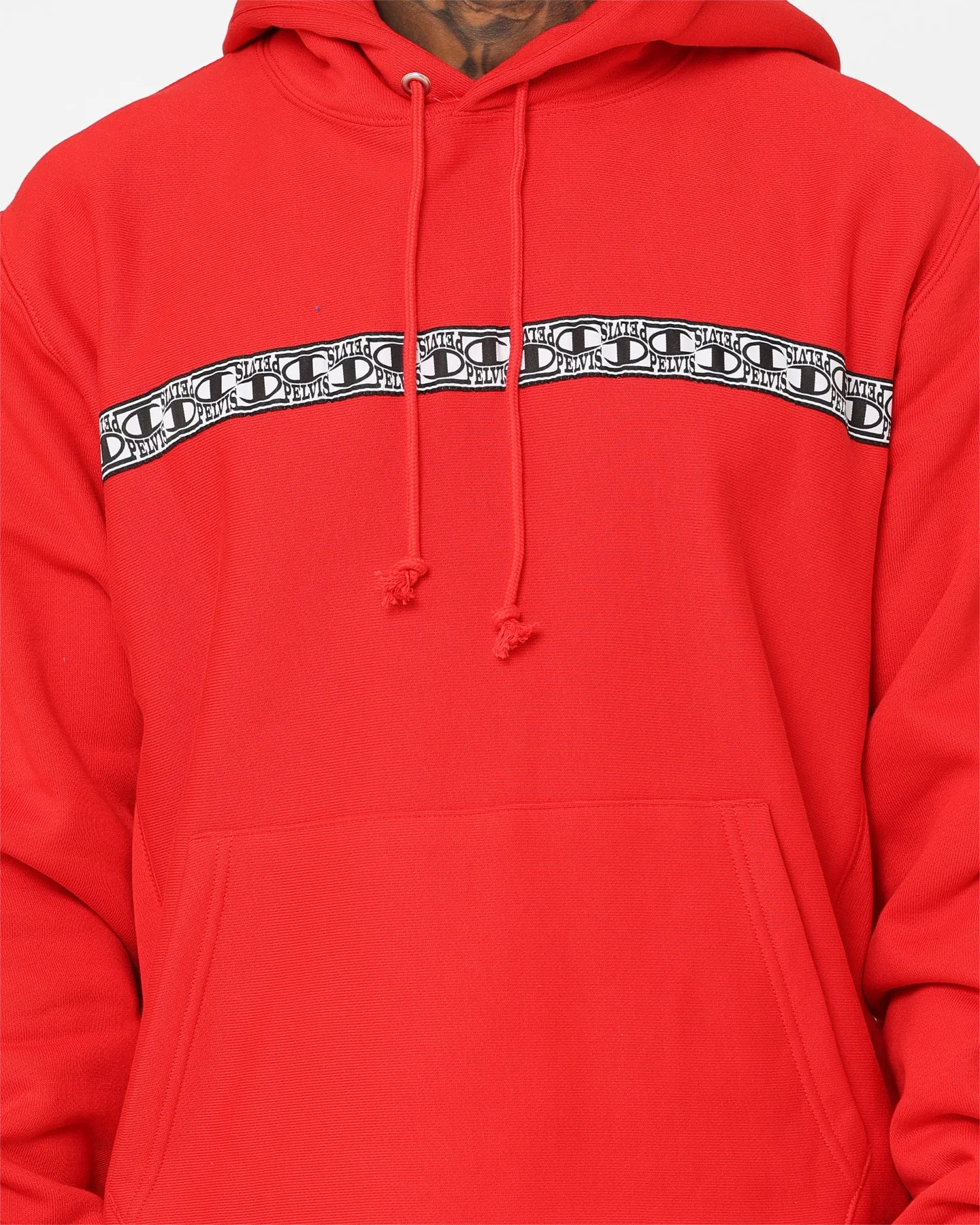 Travel Ease Champion X Pelvis Reverse Weave Hoodie Team Red Scarlet
