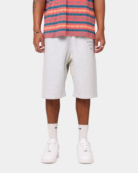 Champion 50's RW Fleece Shorts Oxford Grey Heather Stain-Resistant Gusseted Crotch Design