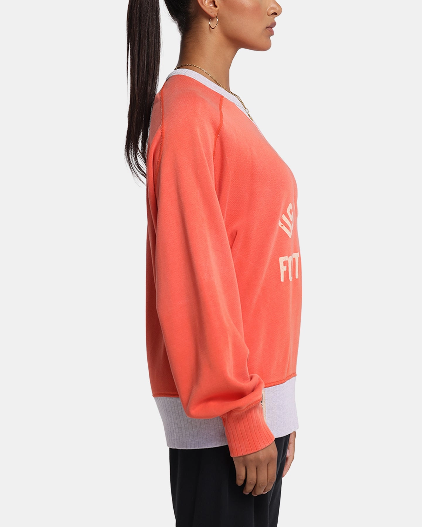 Champion 50's Saddle Crew Sweatshirt Team Red Scarlet Outdoor Comfort Stylish Wear