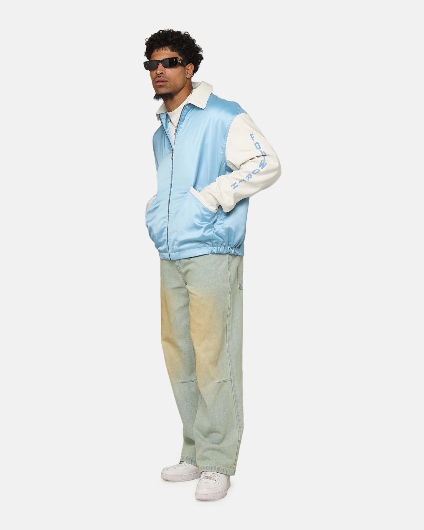 Champion 50's Team Captain Jacket Pale Blue Softshell Material