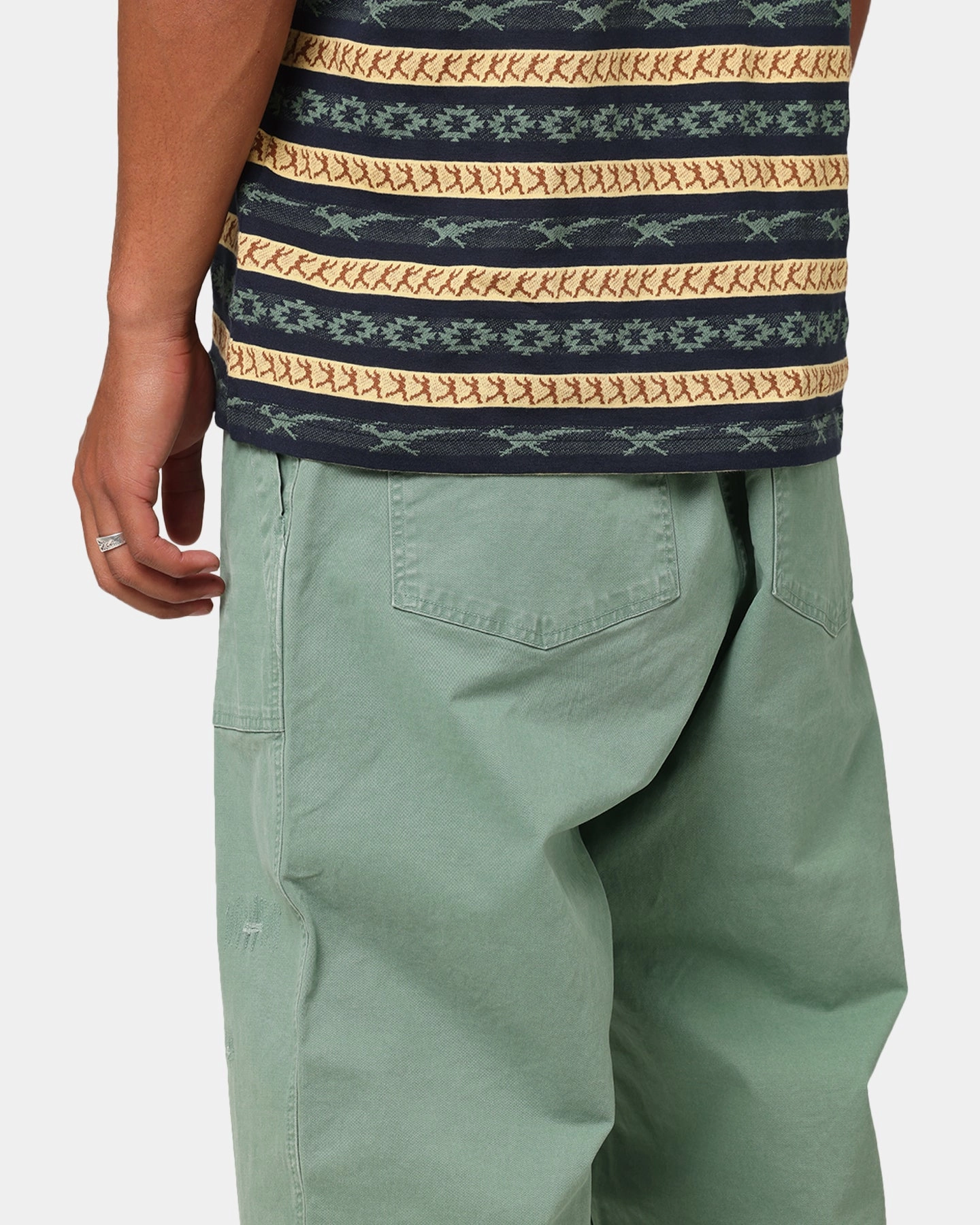 Multi Purpose Bold Waistband Champion 60's OG 107 Field Pants Green