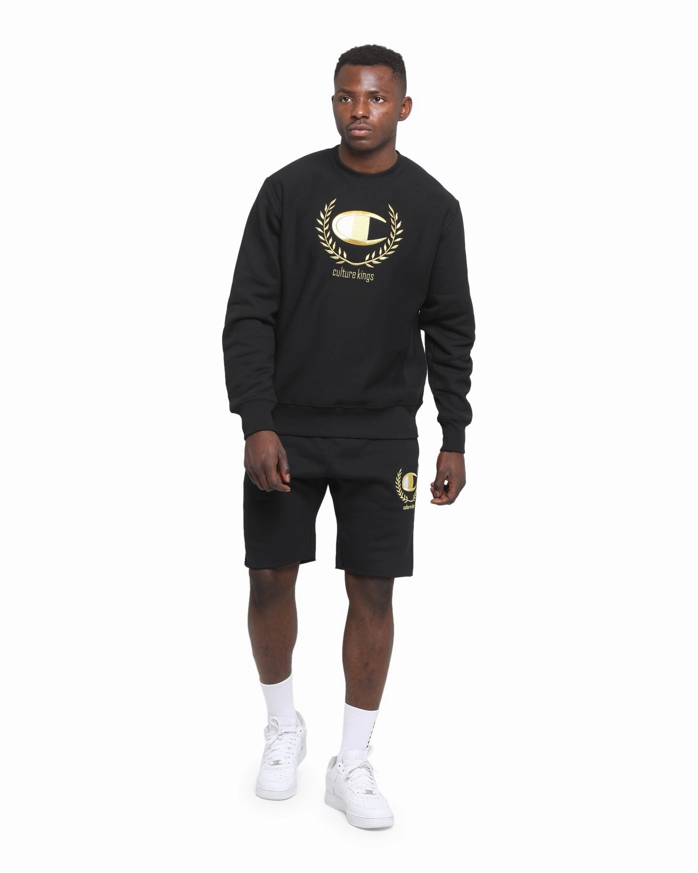Champion Champion x Culture Kings Rev Weave Shorts Black/Gold technology industry