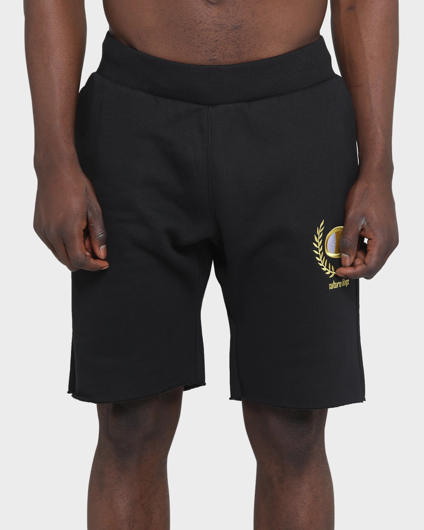 music event look Champion Champion x Culture Kings Rev Weave Shorts Black/Gold