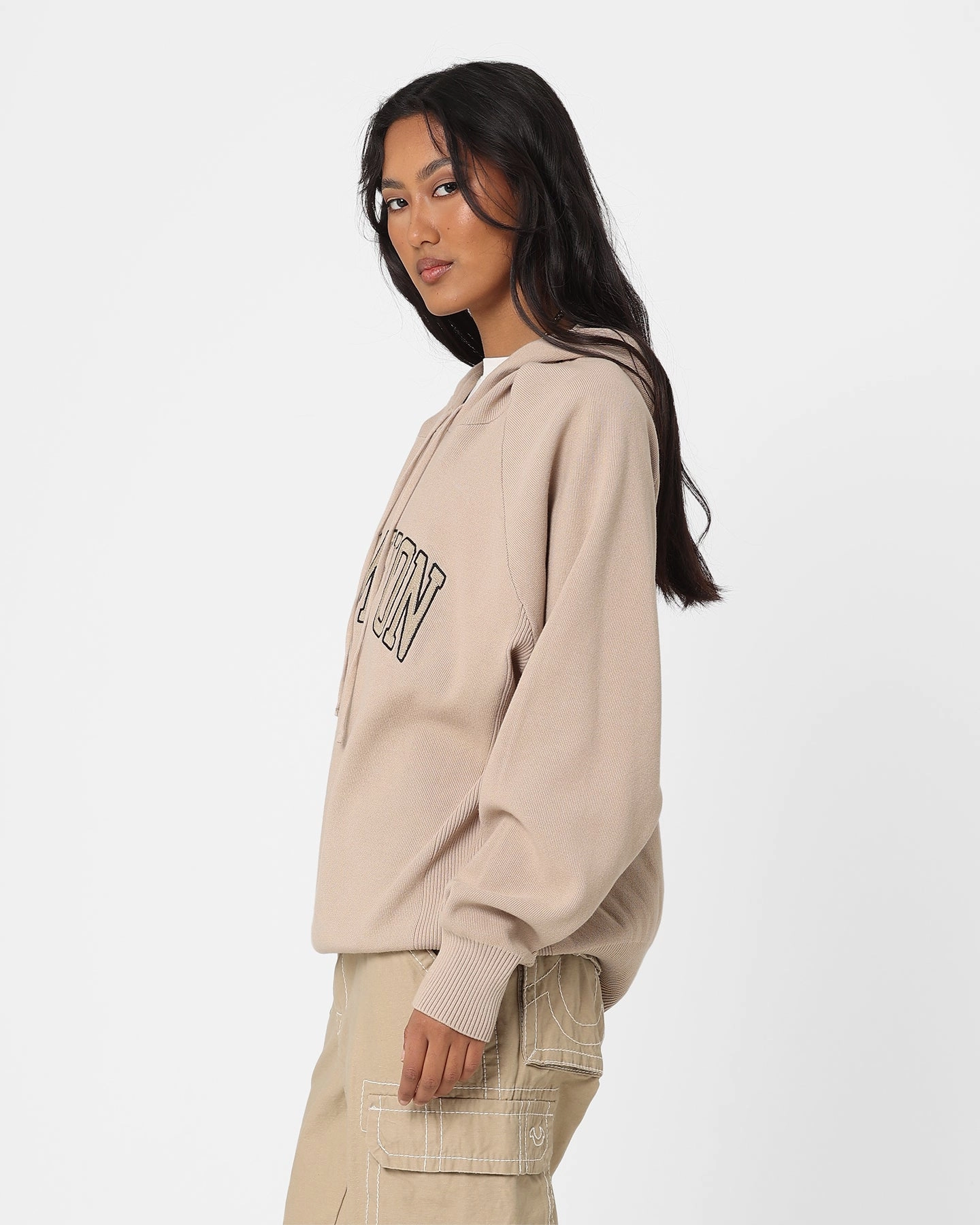 Tactile Response Fabric practice session Champion LFS Knitted Hoodie Cafe Latte