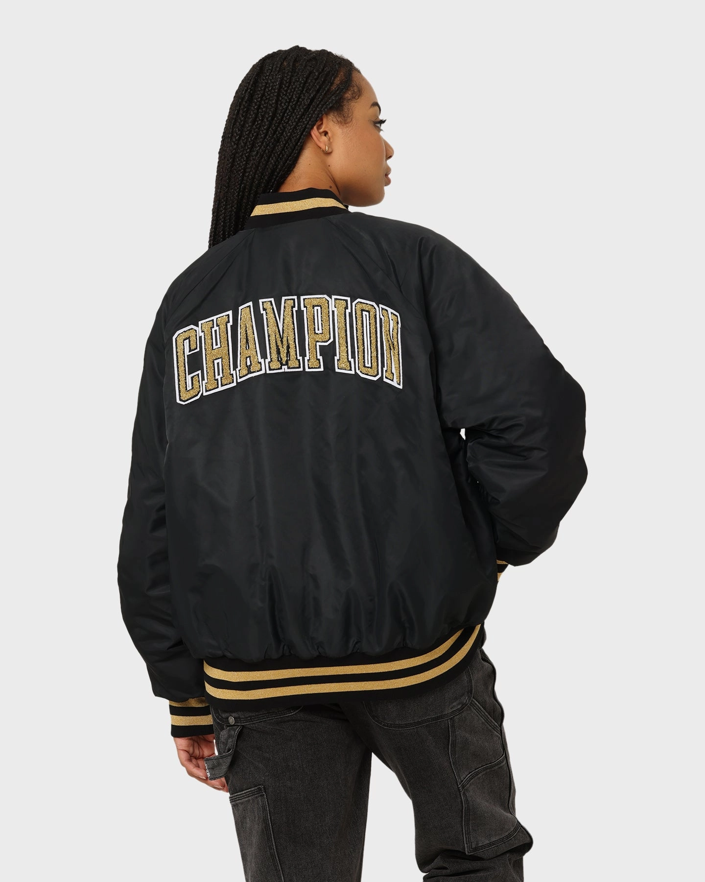 Champion LFS Letterman Jacket Black/Gold Seasonal Function