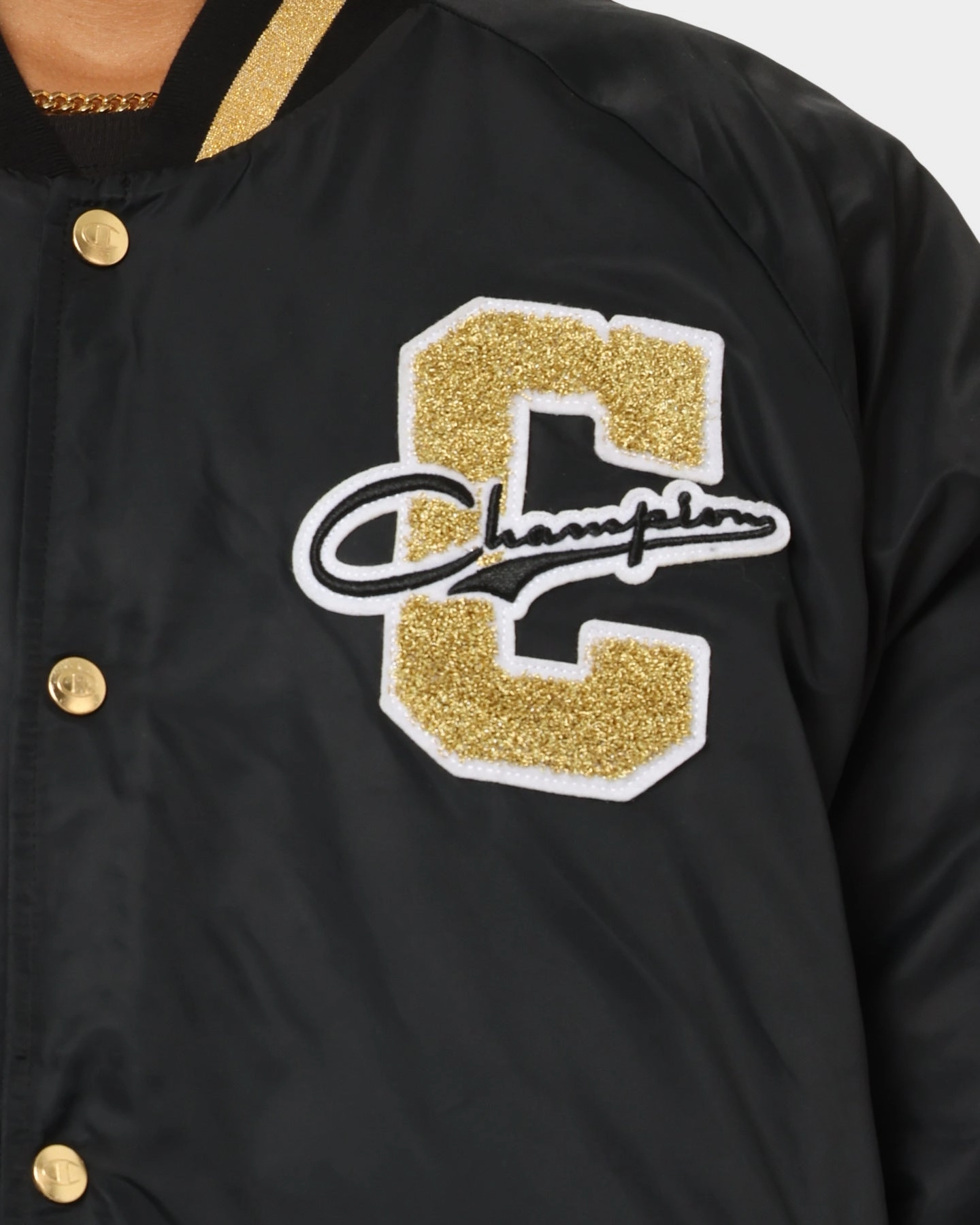 Discount suitable for theater performances Champion LFS Letterman Jacket Black/Gold