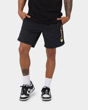 Champion LFS Nylon Shorts Black/Gold Simple Style
