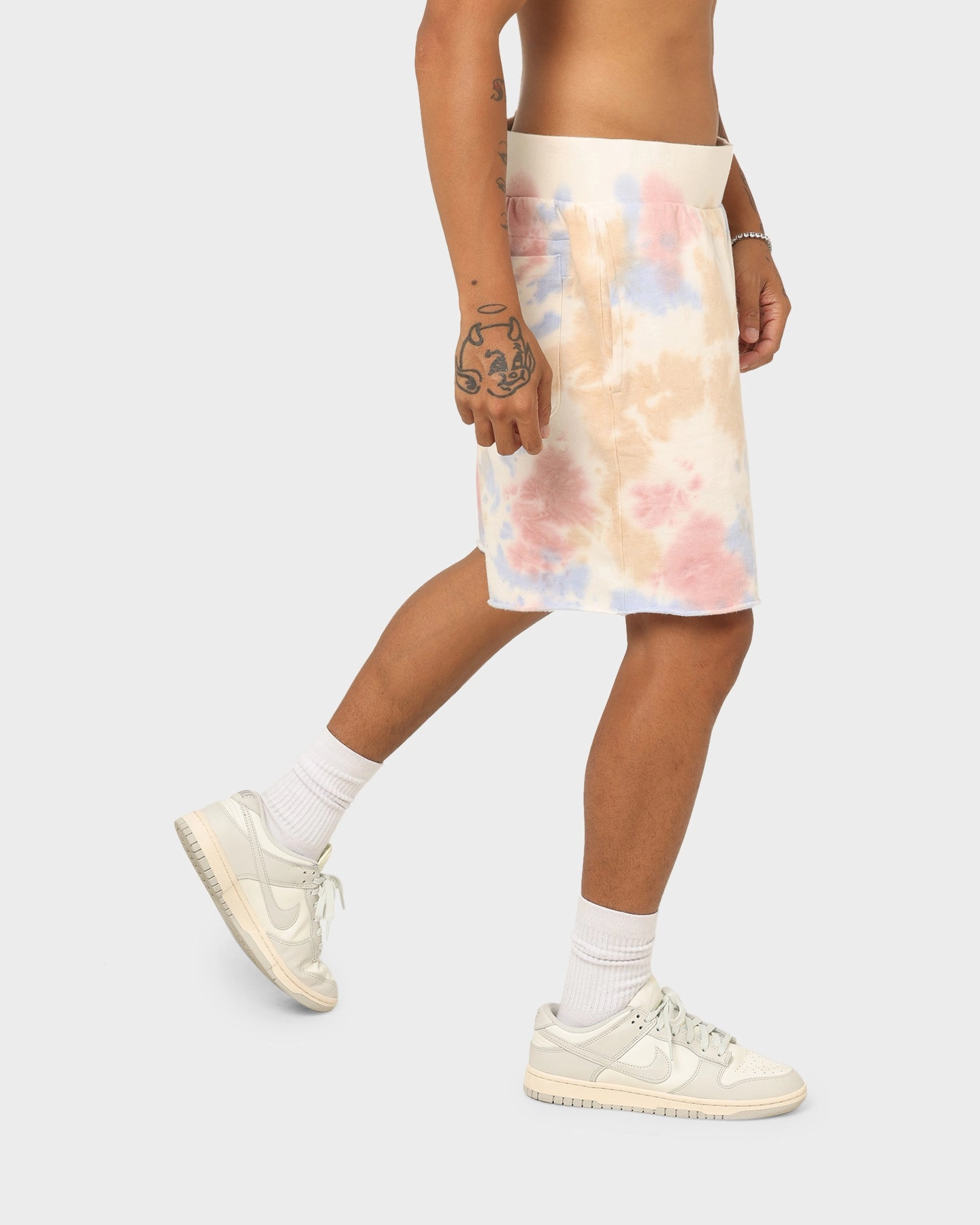 Functional Design Champion Lightweight Fleece Sun Washed Shorts Pink Beige