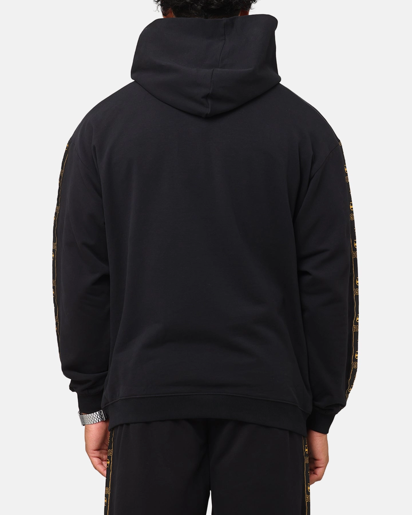 Champion Lux Taping Hoodie Black Barbecue wear