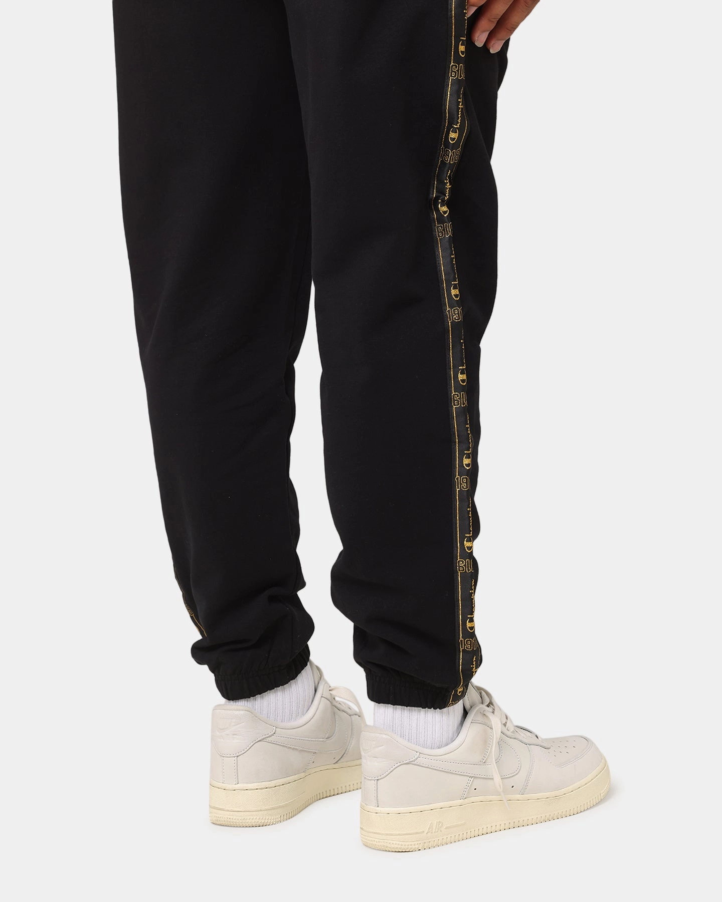 Reflective accents Champion Lux Taping Joggers Black