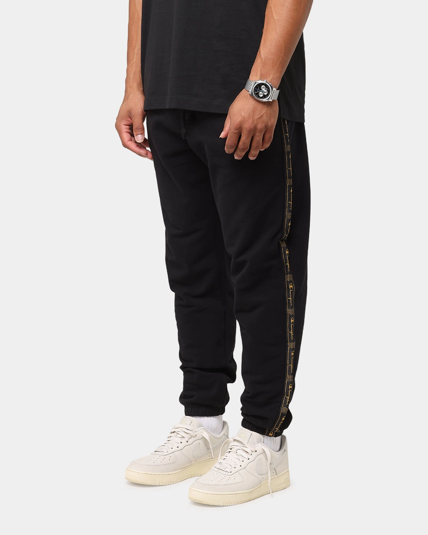 Champion Lux Taping Joggers Black Lightweight insulation