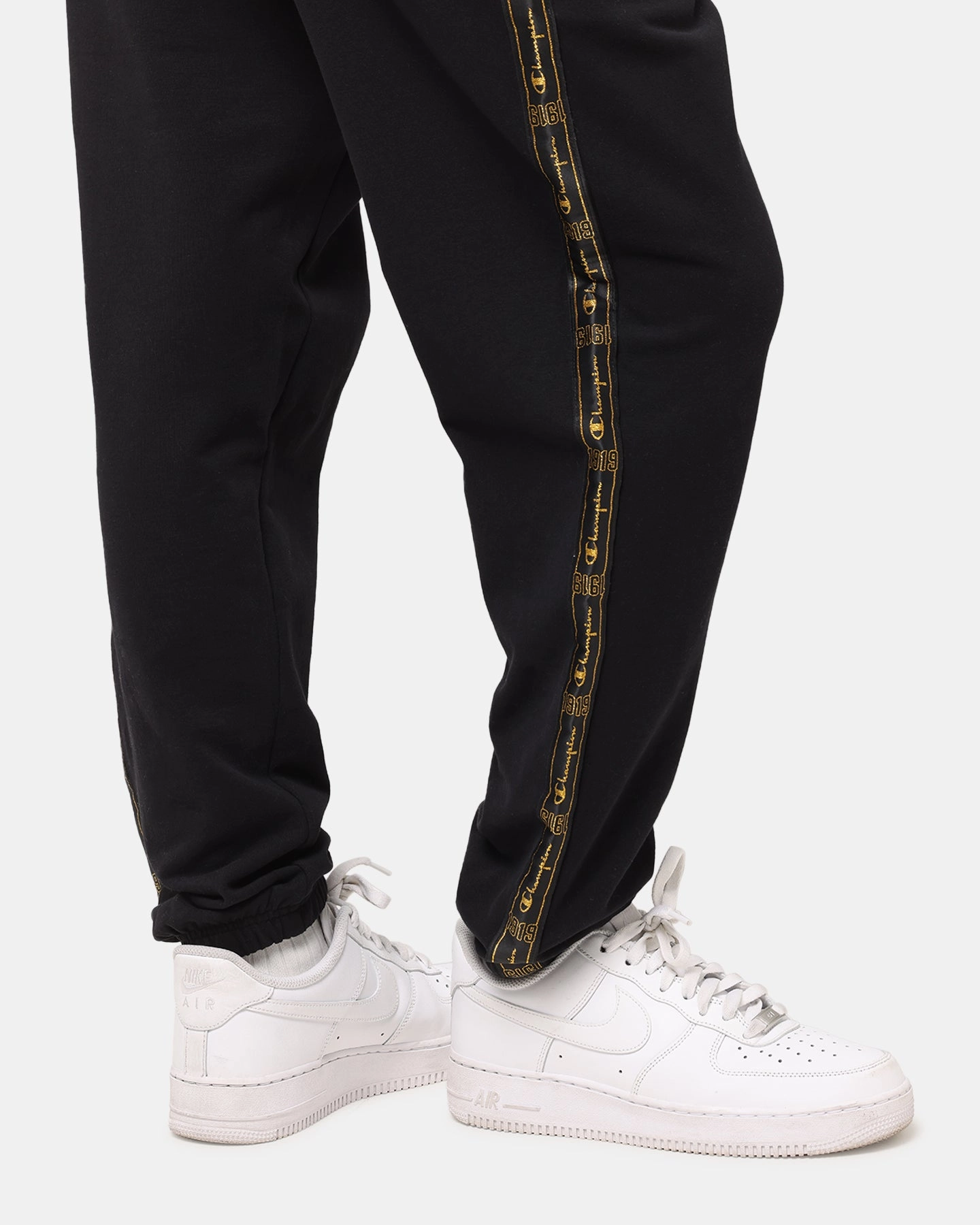 ripstop fabric Champion Lux Taping Joggers Black