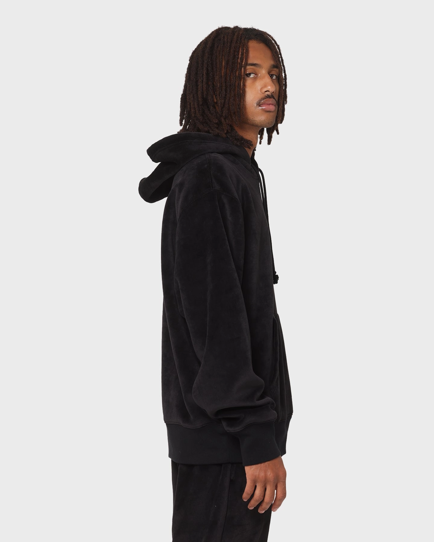 Cozy Core full-zip Champion RB Velour Hoodie Black