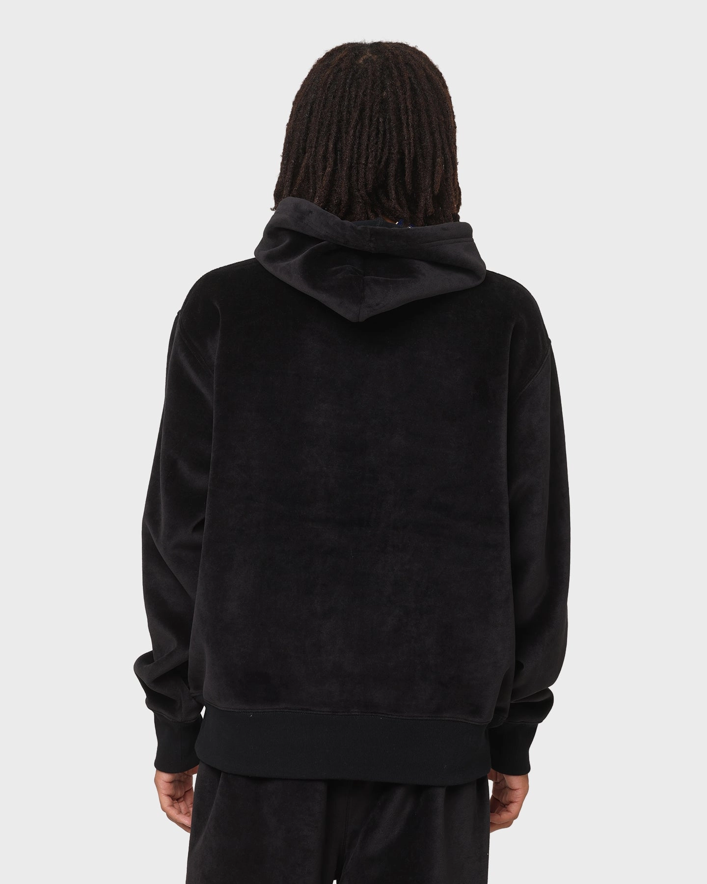 Champion RB Velour Hoodie Black suitable for photography Packable Feature