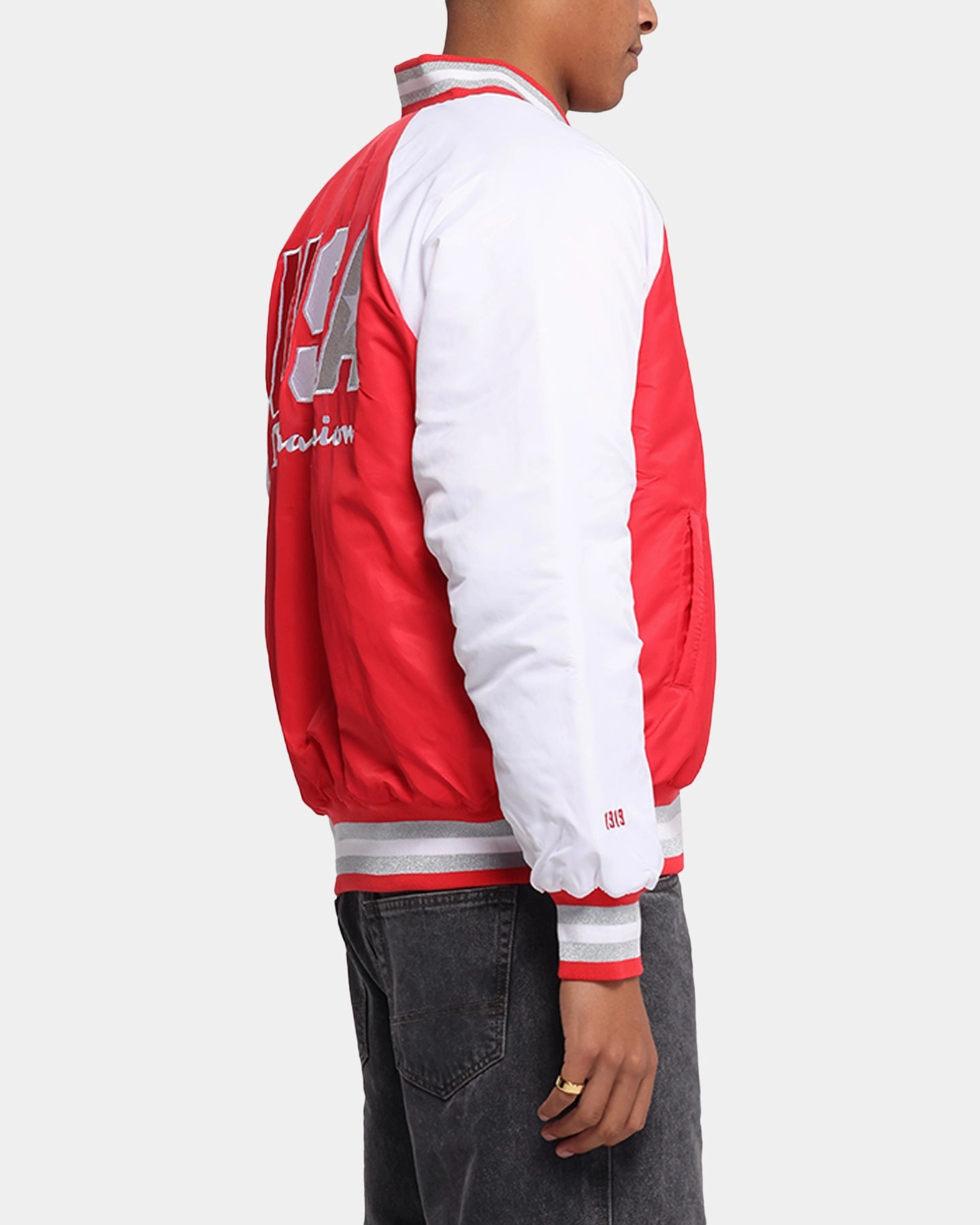 Champion Rebel USA Letterman Jacket Red Spark Csi Stretchable Hiking Ready