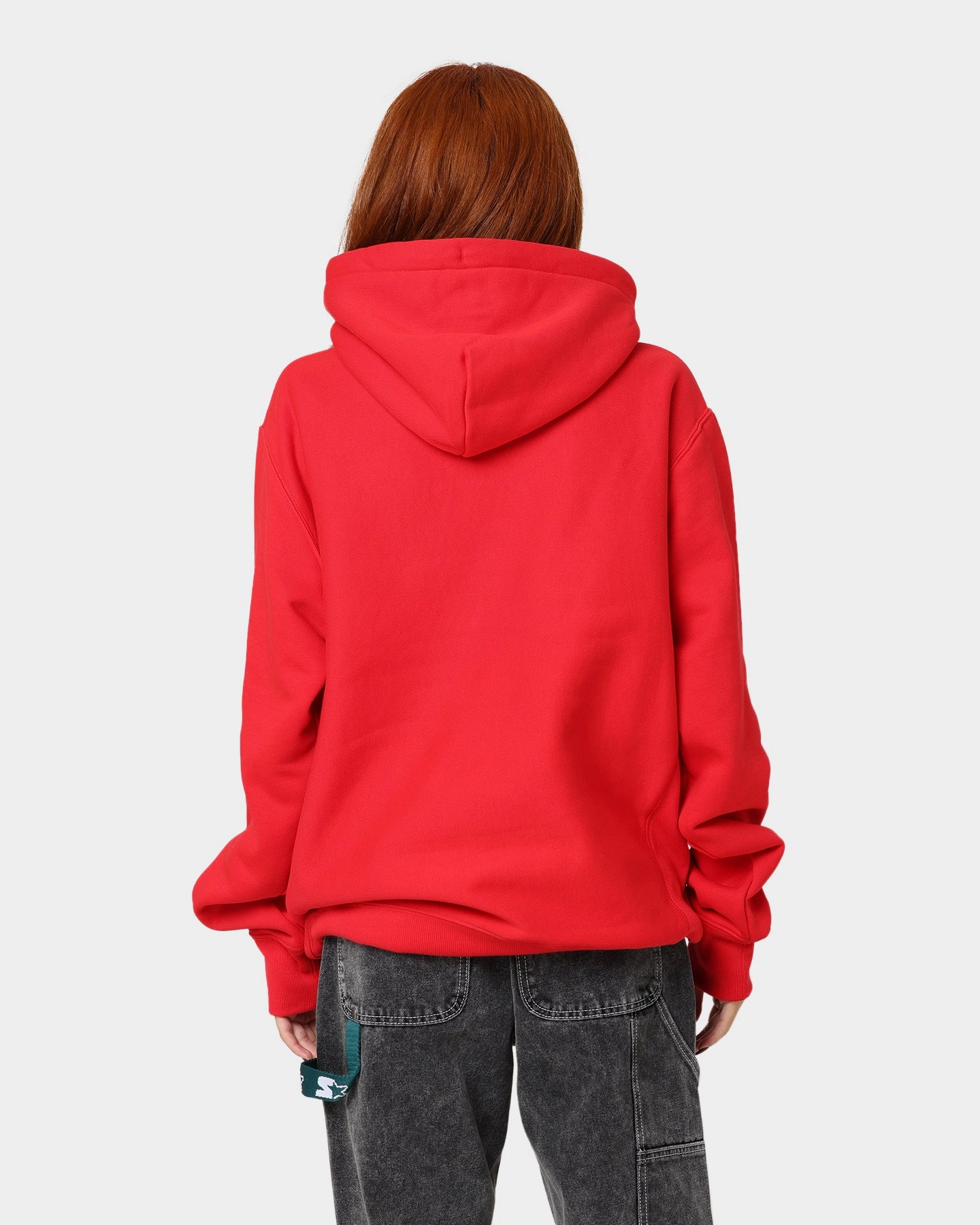Champion Rev Weave Hoodie Red Easter wear Coffee Run