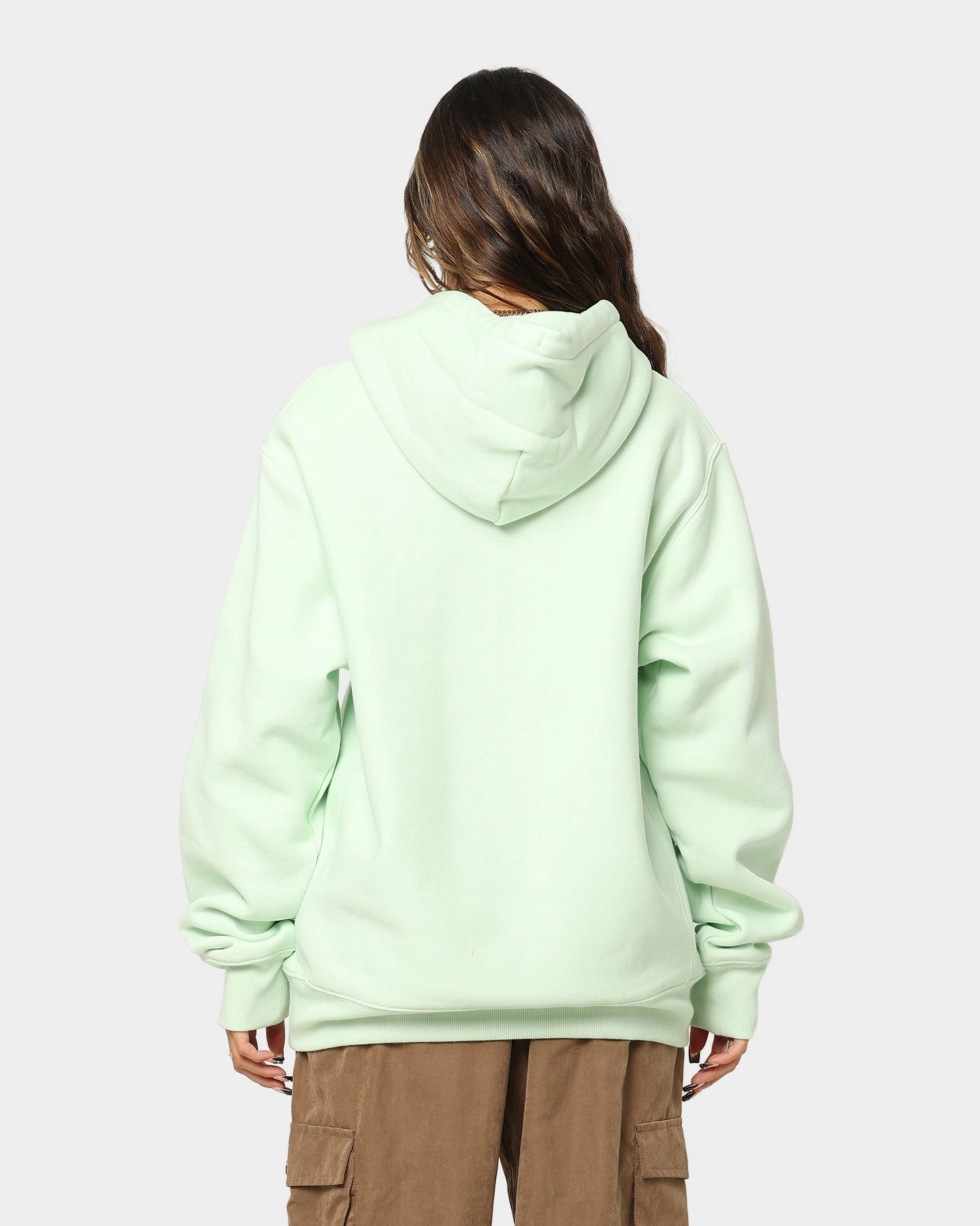 Fashion Week Champion Reverse Weave Arch Logo Hoodie Tuft Green