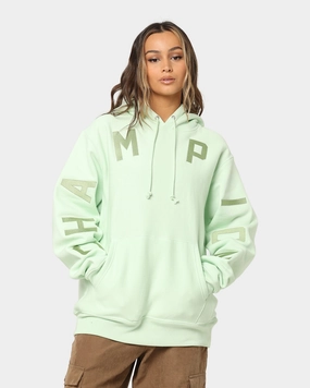 Notice Champion Reverse Weave Arch Logo Hoodie Tuft Green