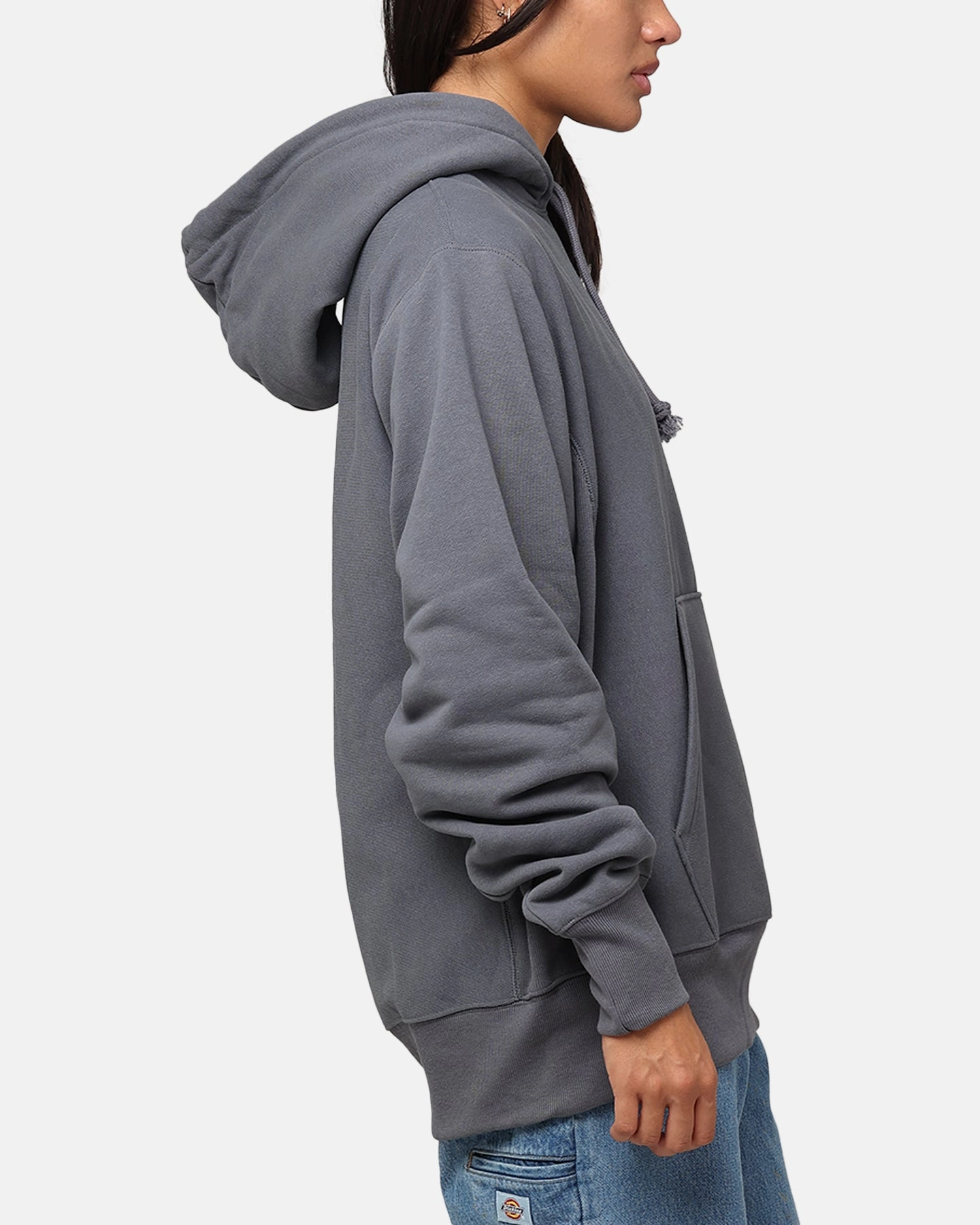 Champion Reverse Weave Big C Hoodie Medium Gray Urban Detail