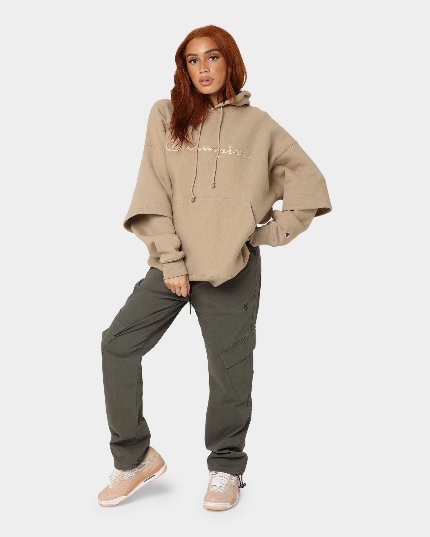 Champion Reverse Weave Double Layer Hoodie Country Walnut Bonnet