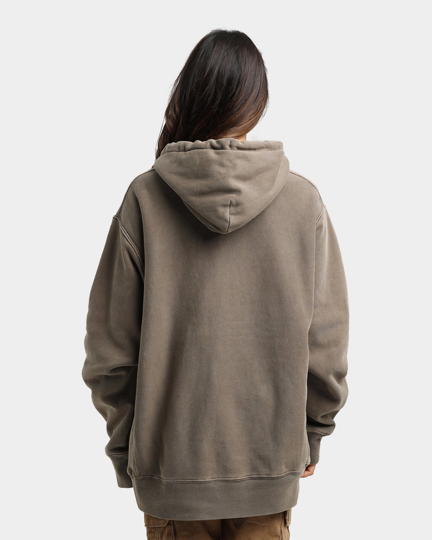 Travel Light Champion Reverse Weave Garm Dye Hoodie Latte Brown