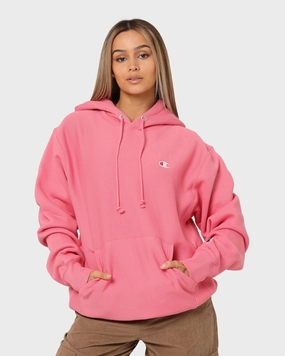 Champion Reverse Weave Hood Tickled Rose Give