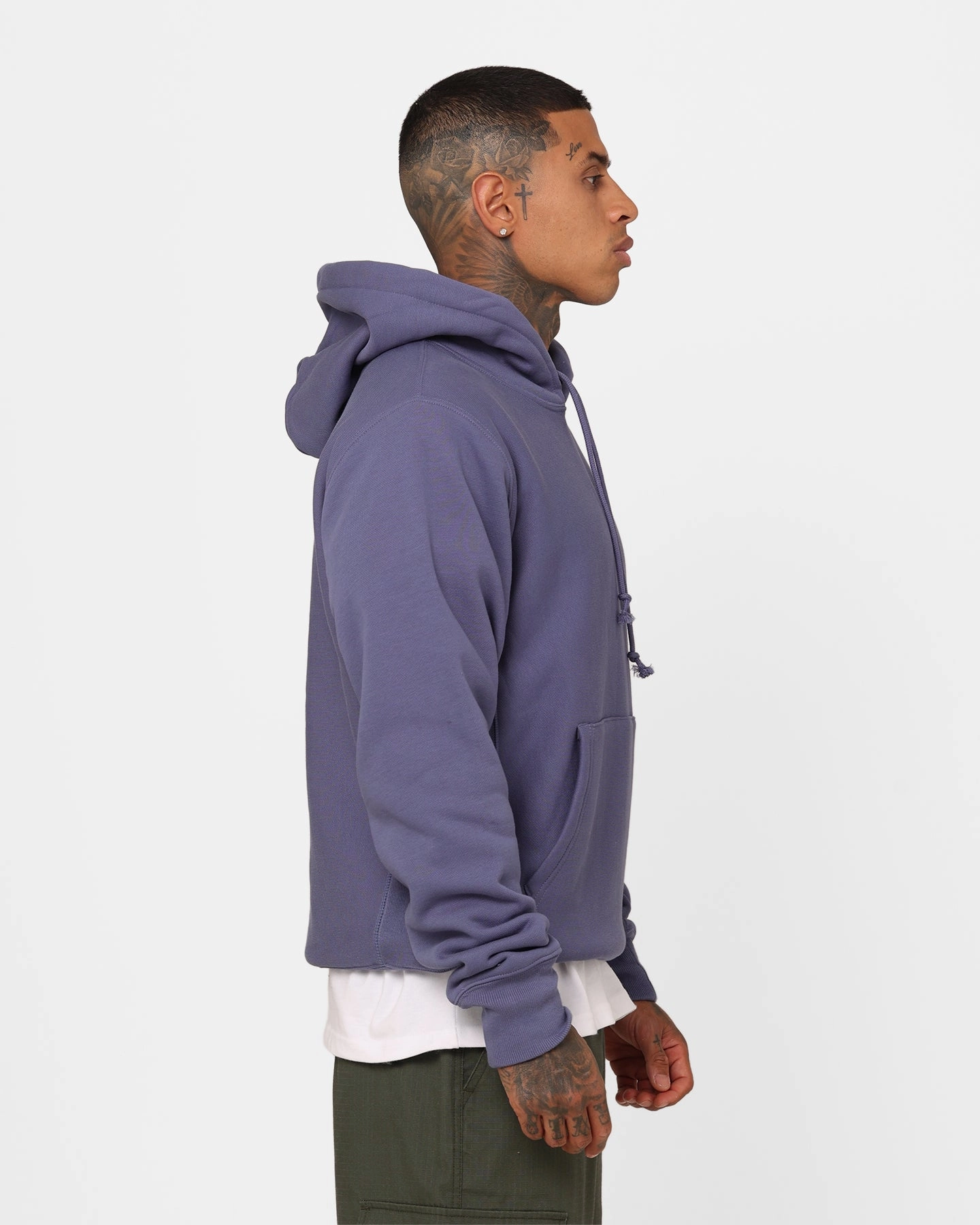 Grant Champion Reverse Weave Small C Hoodie Dazed Blue