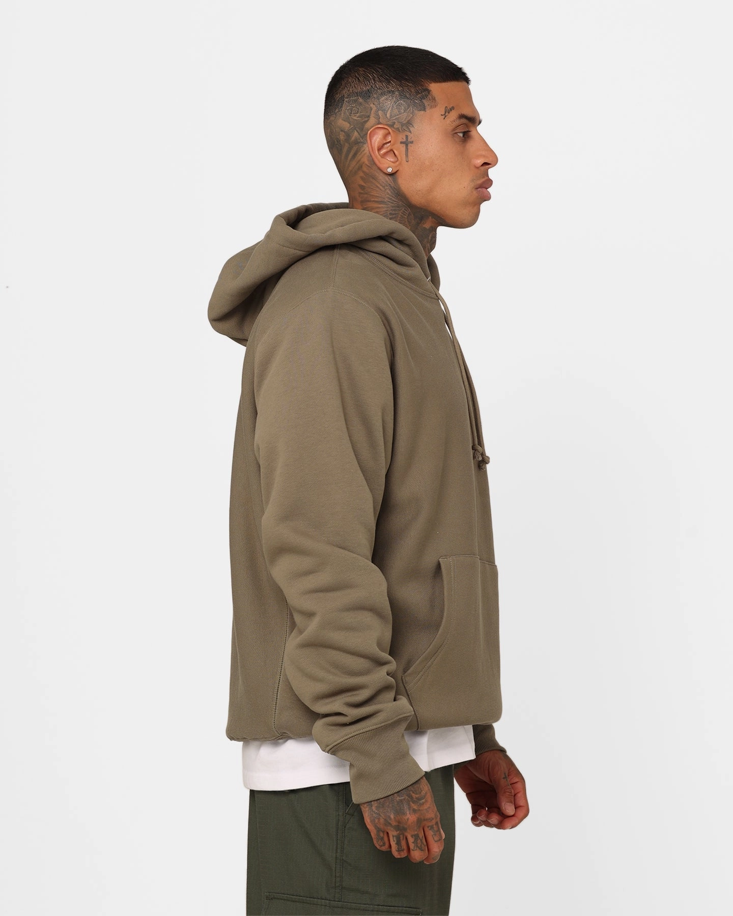 Champion Reverse Weave Small C Hoodie Lady Fern Honor Stretch Fit