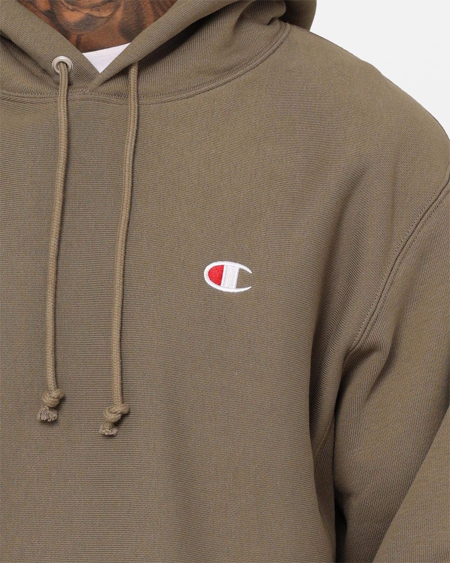 Quick Dry Coating Breathable Comfort Champion Reverse Weave Small C Hoodie Lady Fern