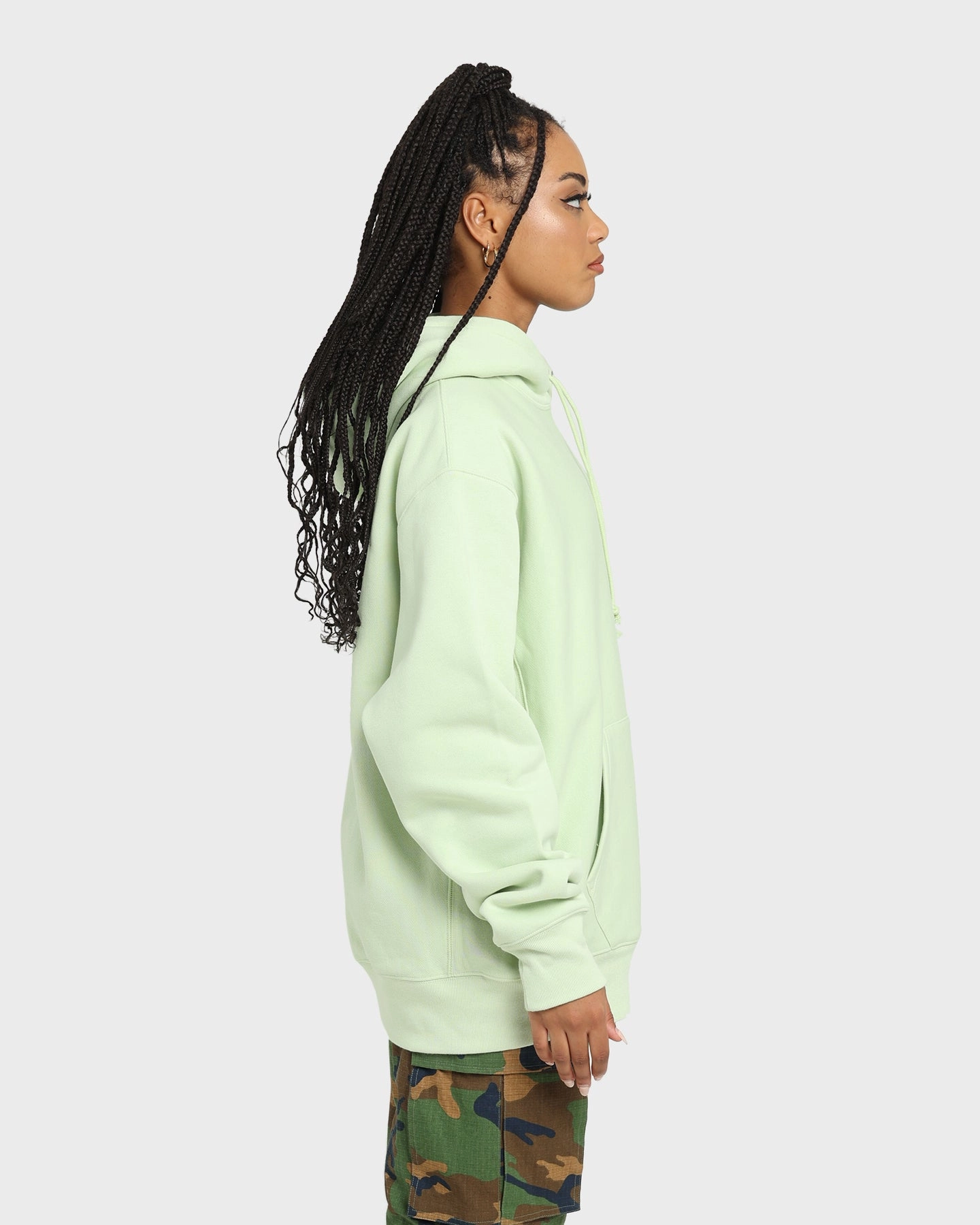 NonBulkyFit Champion Reverse Weave Small C Hoodie Mint To Green