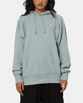 men's fashion OdorControl Treatment Champion Reverse Weave Terry Hoodie Sage Shimmer Green