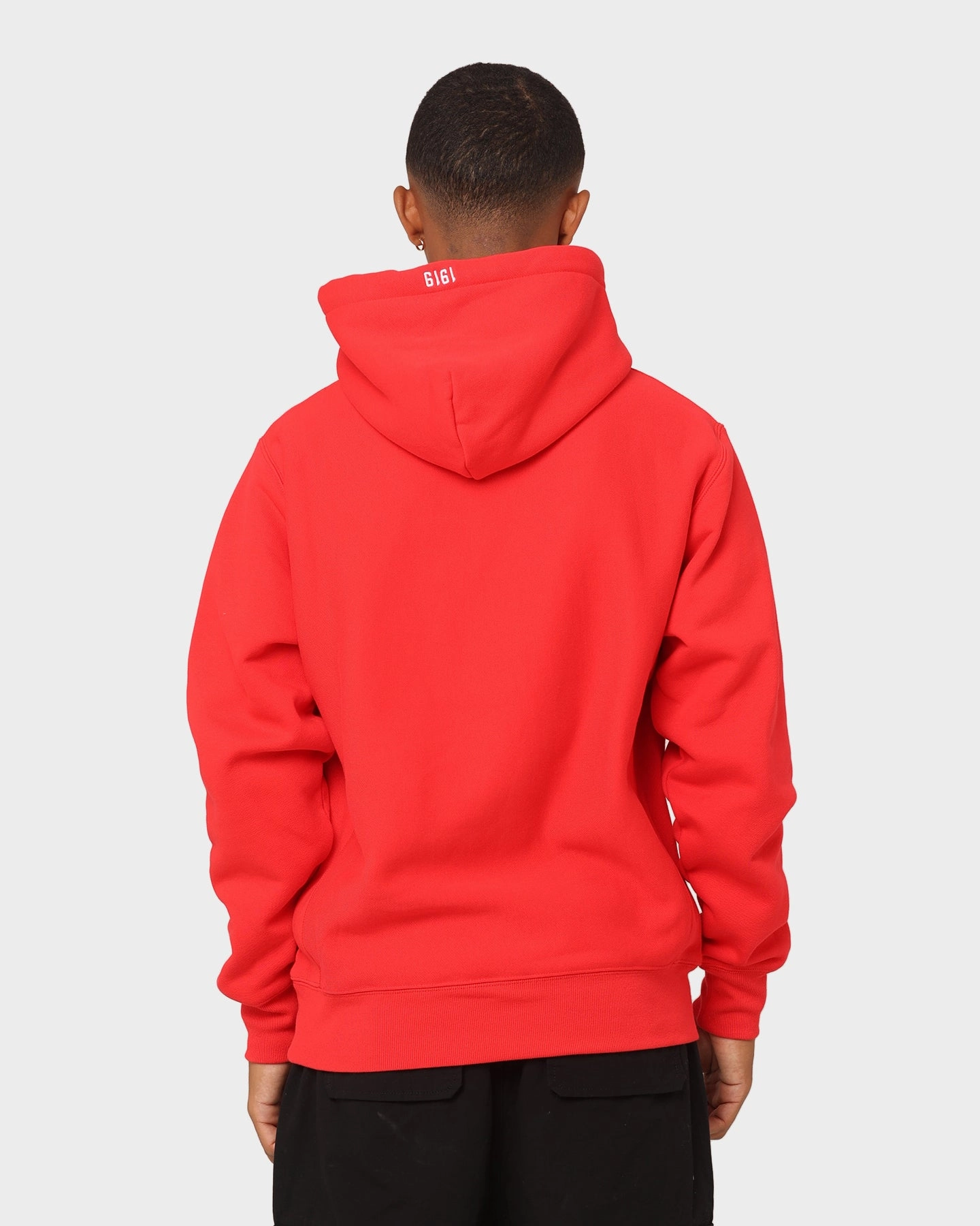 Smart Look Quick Zip Champion Reverse Weave USA Hoodie Red Spark Csi