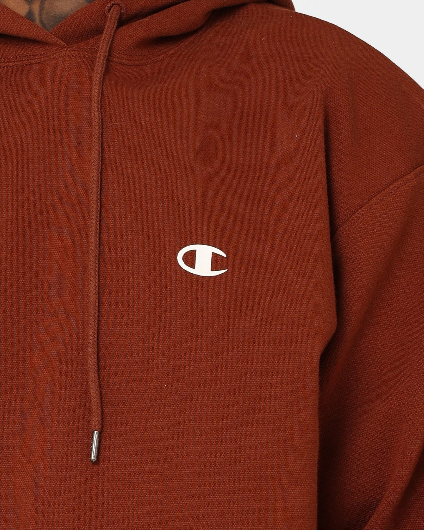 Champion Rochester Base Hoodie Natural Woman Laser Cut Perforations