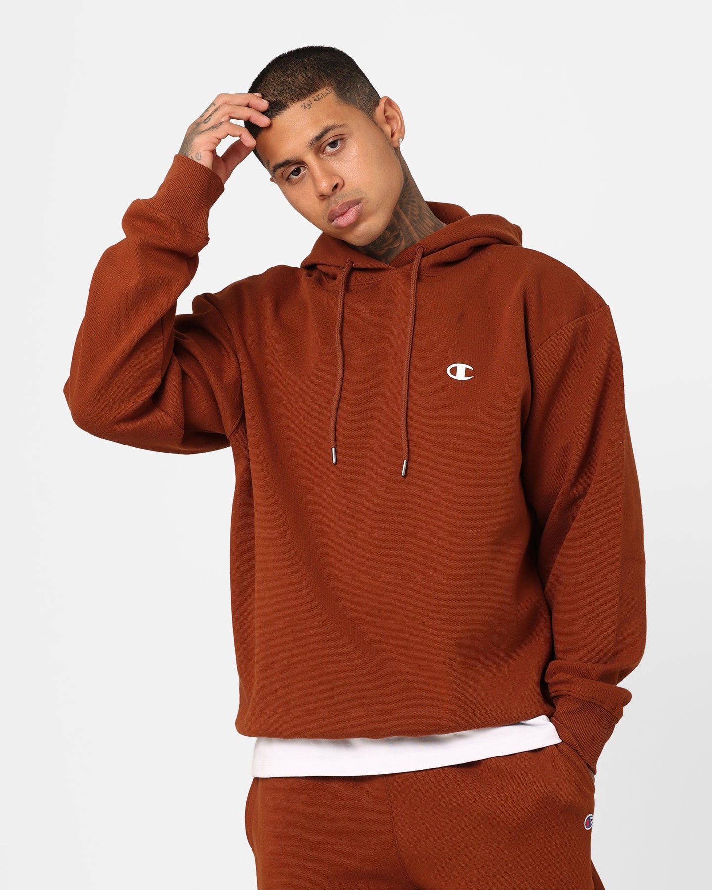 Champion Rochester Base Hoodie Natural Woman Cold Weather Wear Heat Control