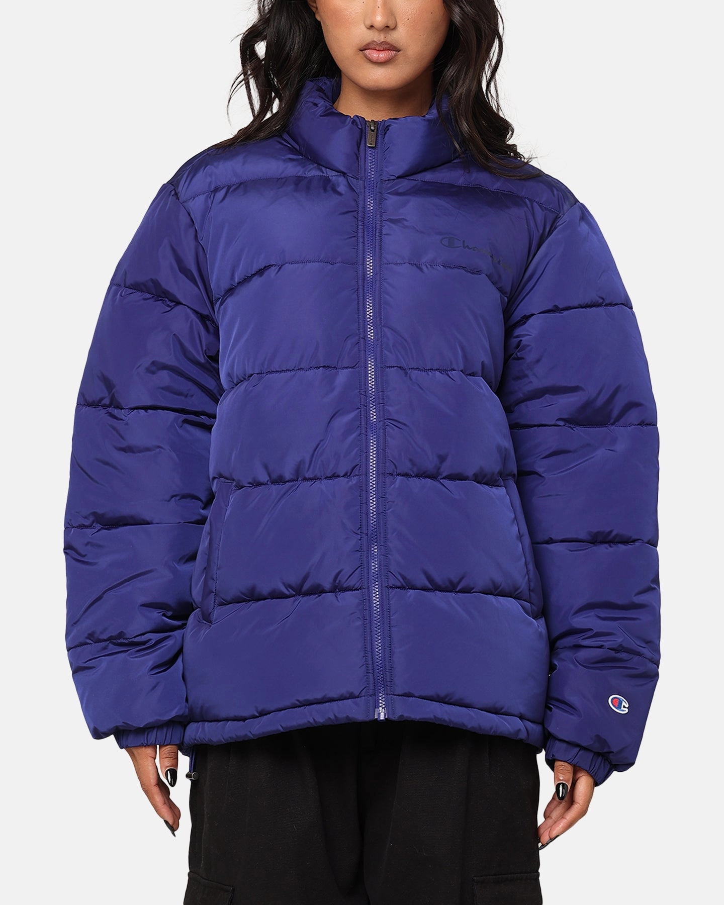 Champion Rochester Padded Puffer Jacket Chaouen Cobalt Glasses